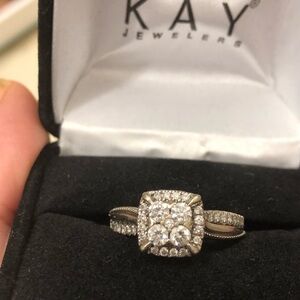 1.25 cttw kay jeweler Diamond Cluster Ring
